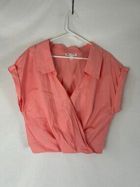 Jealous Tomato Wrap Style Boxy Top Pink M